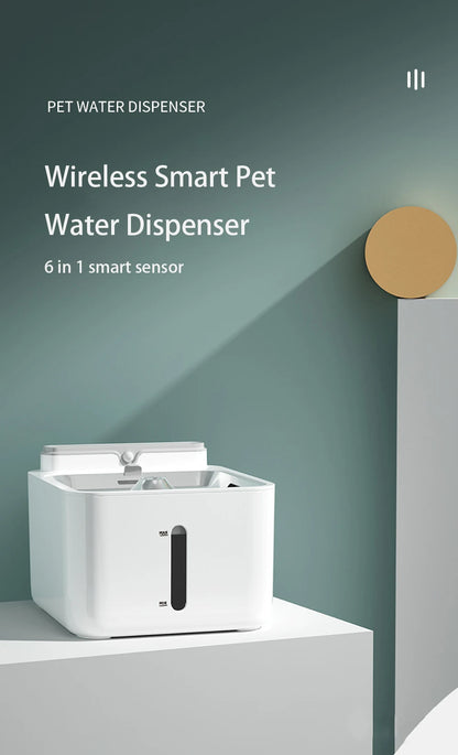 AquaSense Pro: Wireless Pet Water Fountain