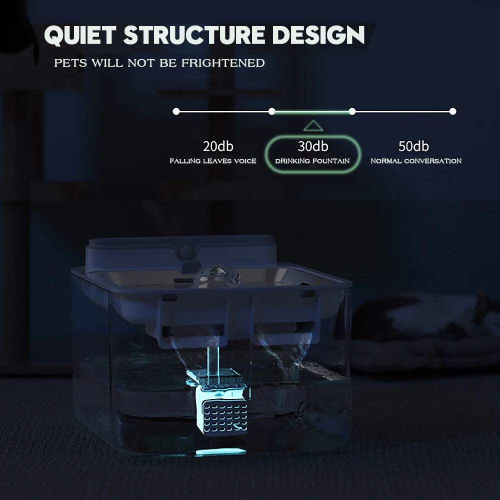 AquaSense Pro: Wireless Pet Water Fountain